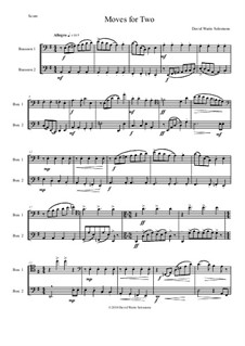 Moves For Two: For 2 bassoons by David W Solomons