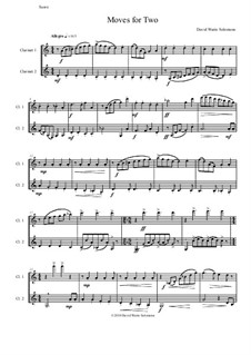 Moves For Two: For 2 B flat clarinets by David W Solomons