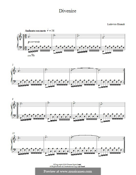 Divenire: For piano by Ludovico Einaudi