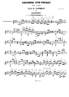Potpourris on 'Lucia di Lammermoor' by Donizetti: Potpourri No.2 by Pietro Tonassi