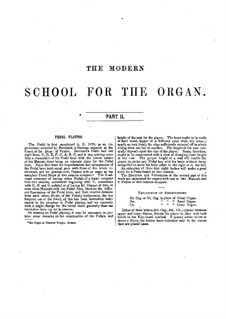 The Modern School for the Organ: Part II by John Zundel