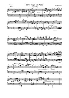 Three Rags by M. Regan - free download on MusicaNeo