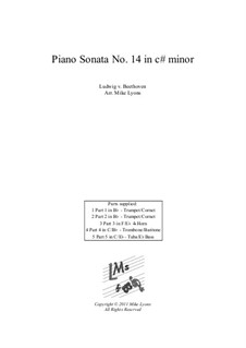 Movement I: For brass quintet by Ludwig van Beethoven