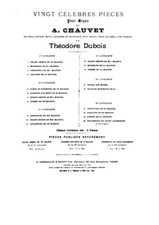 Twenty Pieces for Organ: No.9-11 by Alexis Chauvet