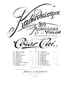 No.16 Barcarole: Solo part by César Cui