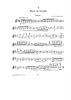 No.2 Dans la brume: Solo part by César Cui