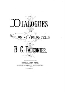 Dialogues for Violin and Cello: Violin part by Benoit Constant Fauconier