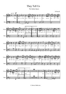The Indian Queen, Z.630: They tell us that your mighty powers by Henry Purcell