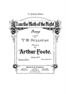 I am the Moth of the Night: I am the Moth of the Night by Arthur Foote