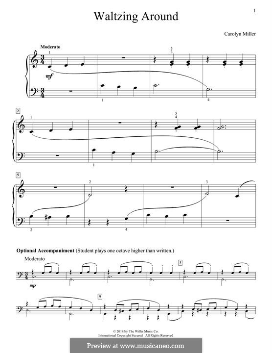 Waltzing Around: For piano by Carolyn Miller