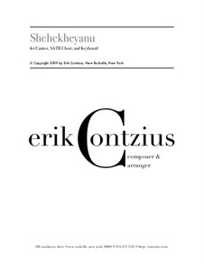 Shehekheyanu: Full score by Erik Contzius