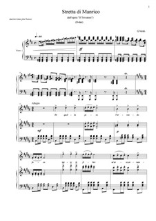 Fragments: Stretta Manrico (H-dur) by Giuseppe Verdi