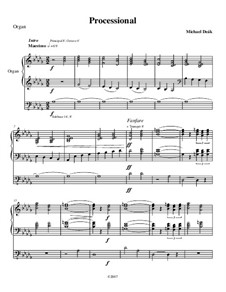 Processional For Bb Trumpet and Organ: Processional For Bb Trumpet and Organ by Michael Deak