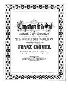 Compositions for Organ. Book IV: Compositions for Organ. Book IV by Franz Xaver Murschhauser