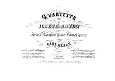 String Quartet No.60 in G Major, Hob.III/75 Op.76 No.1: Verision for piano four hands by Joseph Haydn