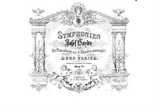 Symphonies (Collection): Volume IV. Version for piano four hands by Joseph Haydn