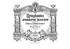 Symphonies (Collection): Volume III. Version for piano four hands by Joseph Haydn