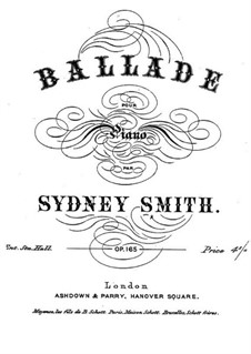 Ballade, Op.165: Ballade by Sydney Smith