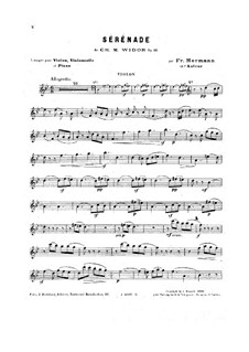 Serenade in B Flat Major, Op.10: For piano trio by Charles-Marie Widor