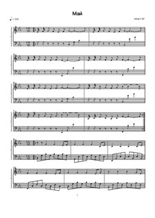 May: For piano by Albert Podlyavskiy
