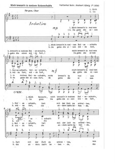 Mich brennt's in meinen Reiseschuh'n für gem. Chor: Mich brennt's in meinen Reiseschuh'n für gem. Chor, Op.5.1 by folklore