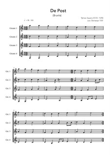 De Post: Für Quartett by Tylman Susato