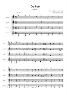 De Post: Für Quartett by Tylman Susato