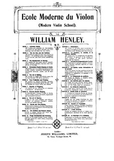 Modern Violin School, Op.51: Book X by William Ernest Henley