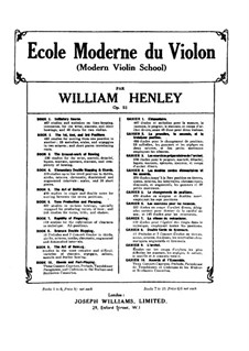 Modern Violin School, Op.51: Book II by William Ernest Henley
