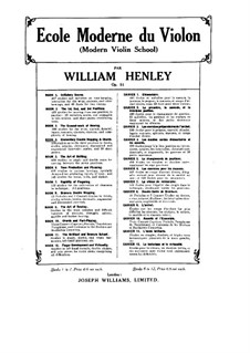 Modern Violin School, Op.51: Book IV by William Ernest Henley