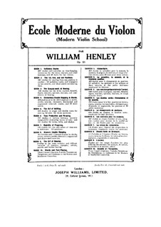 Modern Violin School, Op.51: Book VII by William Ernest Henley