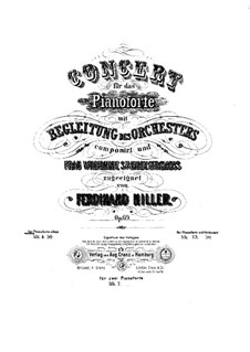 Concerto in F Sharp Minor for Piano and Orchestra, Op.69: Piano part by Ferdinand von Hiller