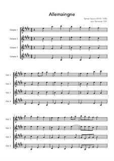 Allemaingne: E Major by Tylman Susato