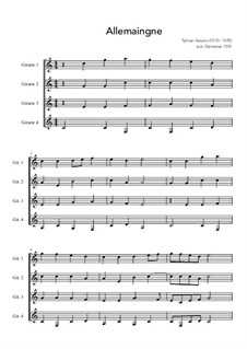 Allemaingne: C Major by Tylman Susato