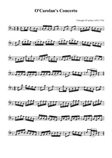 O Carolan's Concerto: For bass recorder by Turlough O'Carolan