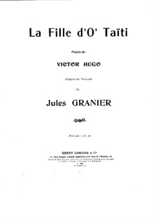 La fille d'o' Taïti: La fille d'o' Taïti by Jules Granier