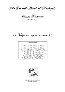 Book 7 (Concerto), SV 117–145: No.19 Vaga su spina ascosa à7 by Claudio Monteverdi