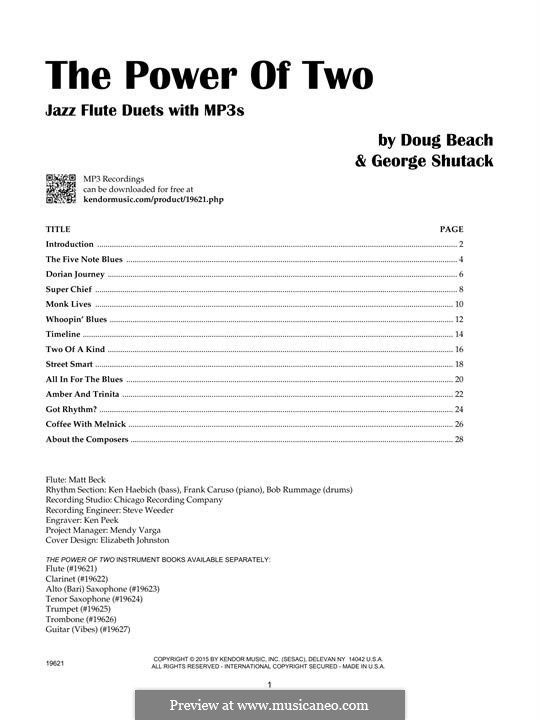 The Power Of Two By D Beach G Shutack Sheet Music On Musicaneo