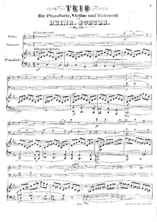 Piano Trio in E Flat Major, Op.25: Piano Trio in E Flat Major by Heinrich Götze