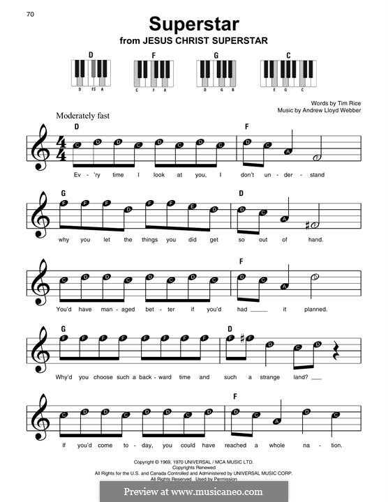 Superstar (Jesus Christ Superstar) by A.L. Webber on MusicaNeo