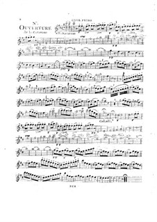 Overture to 'La caravane du Caire': Oboes I-II parts by André Grétry