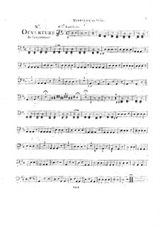 Overture to 'La caravane du Caire': Timpani part by André Grétry