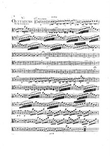 Overture to 'La caravane du Caire': Viola part by André Grétry