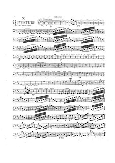 Overture to 'La caravane du Caire': Cello part by André Grétry