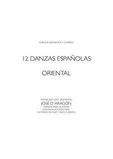 Dance No.2: For guitar by Enrique Granados