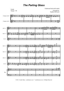 The Parting Glass: For clarinet choir and piano by folklore