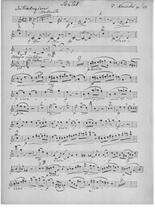 Sextet in B Flat Major, Op.24: Clarinet part by Franz Neruda