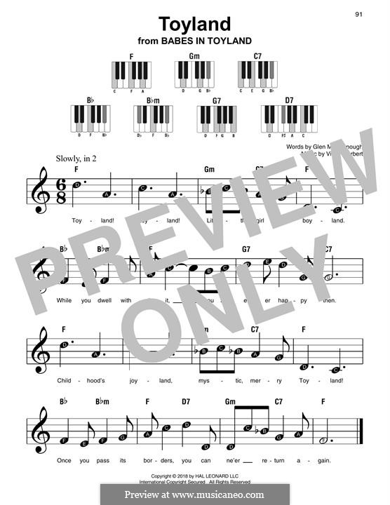 Toyland (Babes in Toyland) by V. Herbert sheet music on MusicaNeo