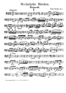 Musikalische Märchen, Op.31: Cellostimme by Franz Neruda