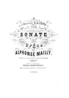 Sonata in D Minor, Op.1: Sonata in D Minor by Alphonse Jean Ernest Mailly